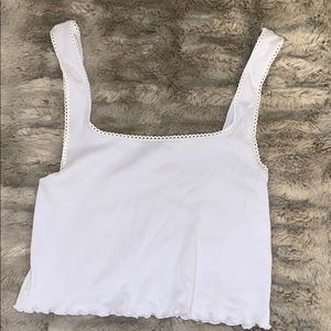 Forever 21 Blue and white crop top